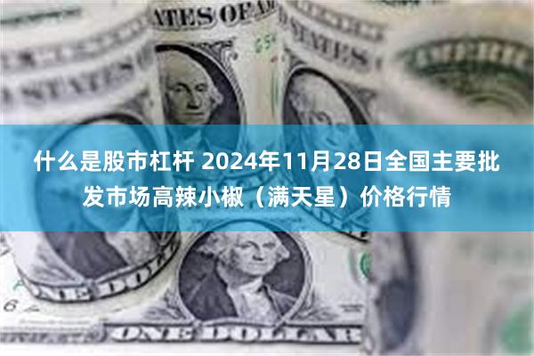 什么是股市杠杆 2024年11月28日全国主要批发市场高辣小椒（满天星）价格行情