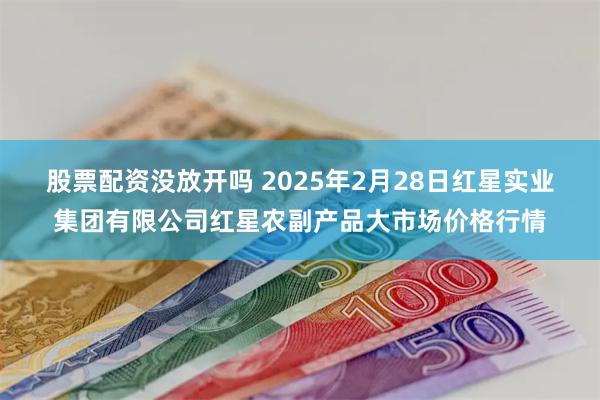 股票配资没放开吗 2025年2月28日红星实业集团有限公司红星农副产品大市场价格行情