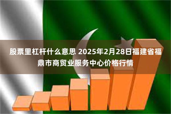 股票里杠杆什么意思 2025年2月28日福建省福鼎市商贸业服务中心价格行情